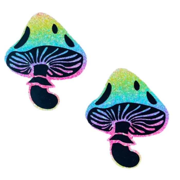 Neva Nude Rainbow Blacklight Glitter Toadstool Pasties Mixed Neva Nude Anal