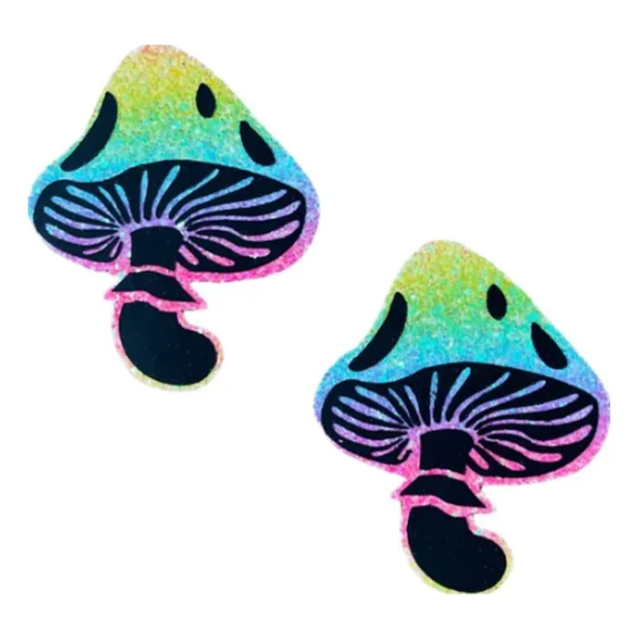Neva Nude Rainbow Blacklight Glitter Toadstool Pasties Mixed Neva Nude Anal