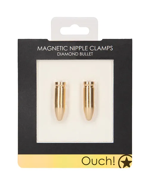 Vibrators Shots America LLC Shots Ouch Diamond Bullet Magnetic Nipple Clamps Vibrators Shots America LLC Shots Ouch Diamond Bullet Magnetic Nipple Clamps