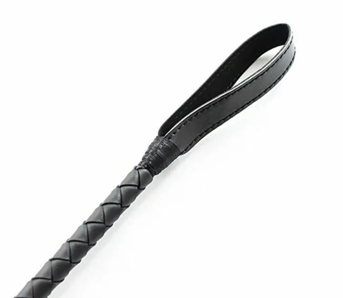 House of Dasein Couples Crops Black Leather Riding Crop Bdsm Spanking Fetish Sex Whip Dominant Submissive