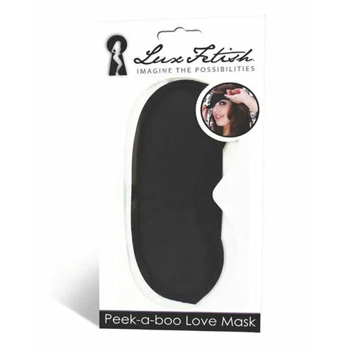Lux Fetish Anal PeekaBoo Love Mask Black