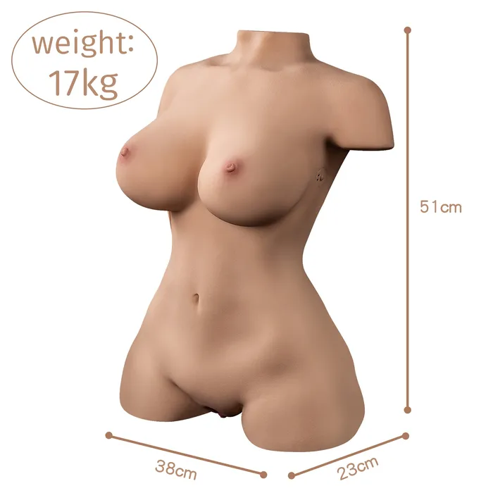 Amwama 375LB Lifelike Sex Doll Male Masturbator with 5 Suction Vibration Modes Realistic Male Sex Toys for Men Pleasure Male Sex Toys