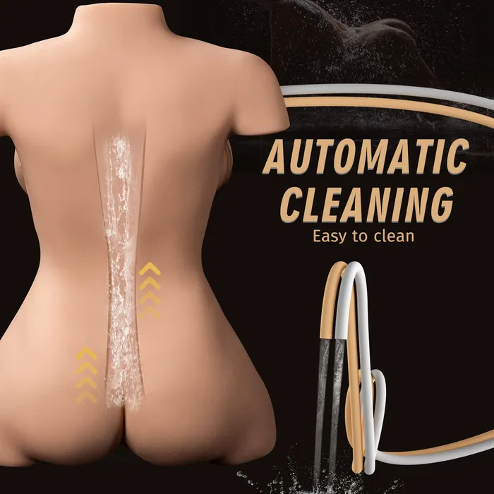 Amwama 375LB Lifelike Sex Doll Male Masturbator with 5 Suction Vibration Modes Realistic Male Sex Toys for Men Pleasure Male Sex Toys