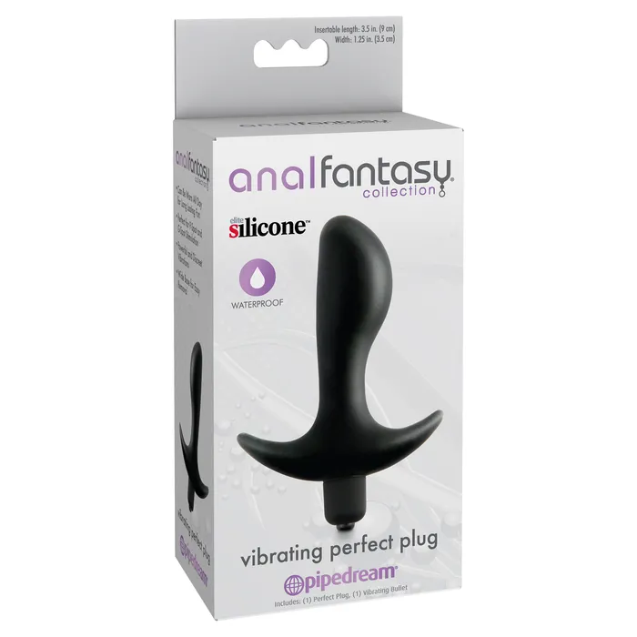 Anal Pipedream Anal Fantasy Collection Vibrating Perfect Plug Black Anal Pipedream Anal Fantasy Collection Vibrating Perfect Plug Black
