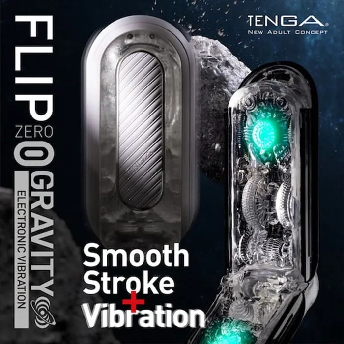 Tenga Male Sex Toys Tenga Flip 0 Zero Gravity Electronic Male Masturbator White