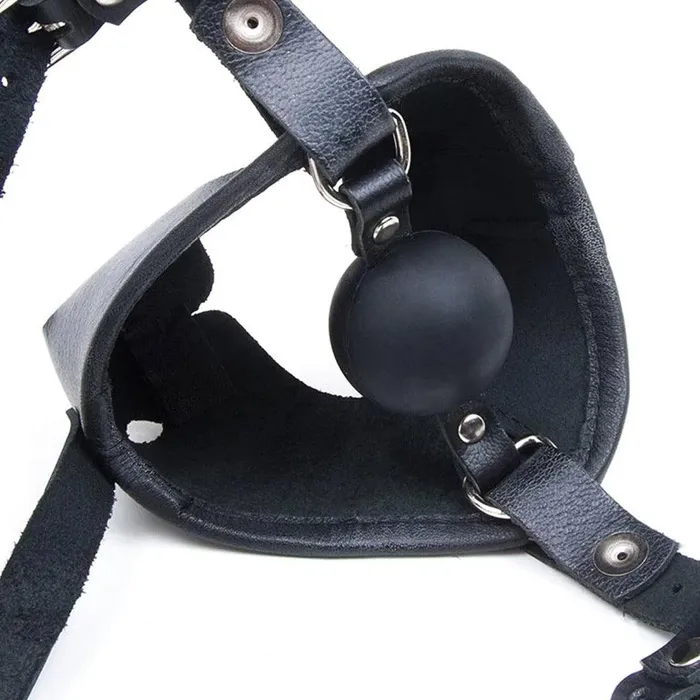 The Stockroom Male Sex Toys K9 Muzzle with Removable Silicone Ball Gag