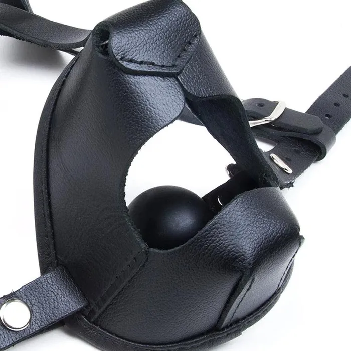 The Stockroom Male Sex Toys K9 Muzzle with Removable Silicone Ball Gag