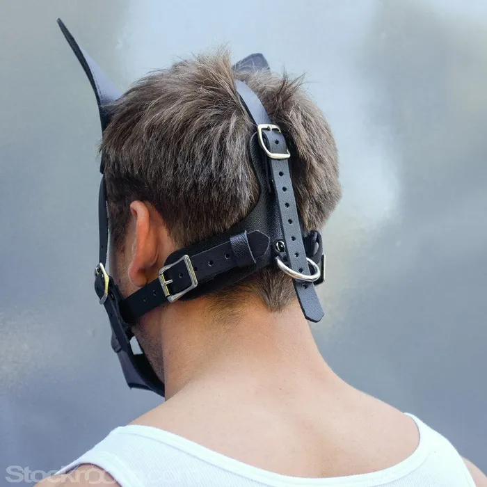 The Stockroom Male Sex Toys K9 Muzzle with Removable Silicone Ball Gag