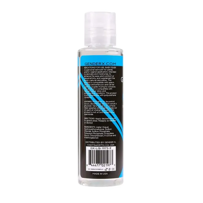 Anal Gender X Gender X Procreate Fertility Friendly WaterBased Personal Lubricant 4 oz Anal Gender X Gender X Procreate Fertility Friendly WaterBased Personal Lubricant 4 oz