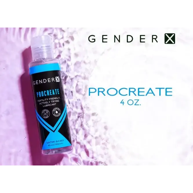 Anal Gender X Gender X Procreate Fertility Friendly WaterBased Personal Lubricant 4 oz Anal Gender X Gender X Procreate Fertility Friendly WaterBased Personal Lubricant 4 oz