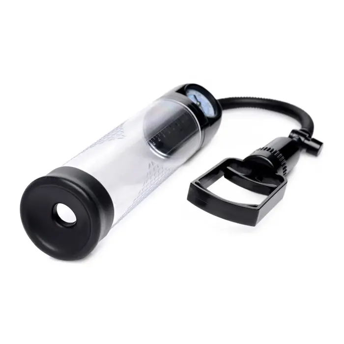 Trigger Penis Pump With Builtin Pressure Gauge Size Matters Male Sex Toys Trigger Penis Pump With Builtin Pressure Gauge Size Matters Male Sex Toys