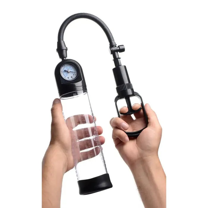 Trigger Penis Pump With Builtin Pressure Gauge Size Matters Male Sex Toys Trigger Penis Pump With Builtin Pressure Gauge Size Matters Male Sex Toys