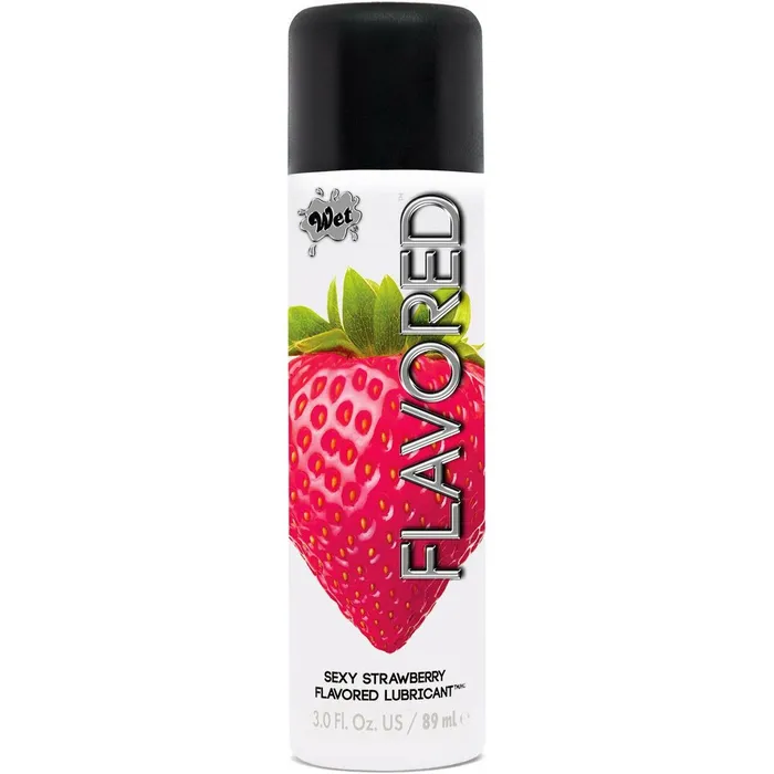 Wet Female Sex Toys Wet Flavored Body Glide 3 oz Strawberry