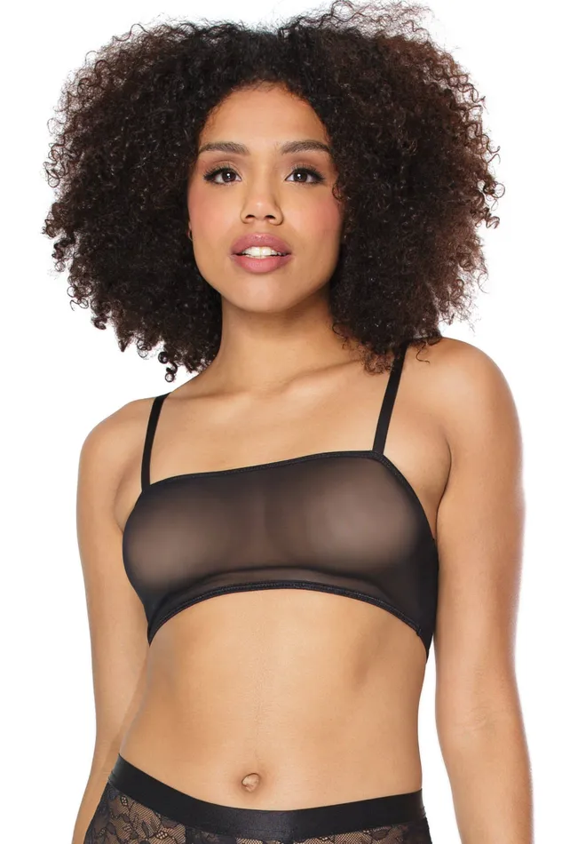Anal Coquette 22135 Mesh Bralette Black OS Coquette