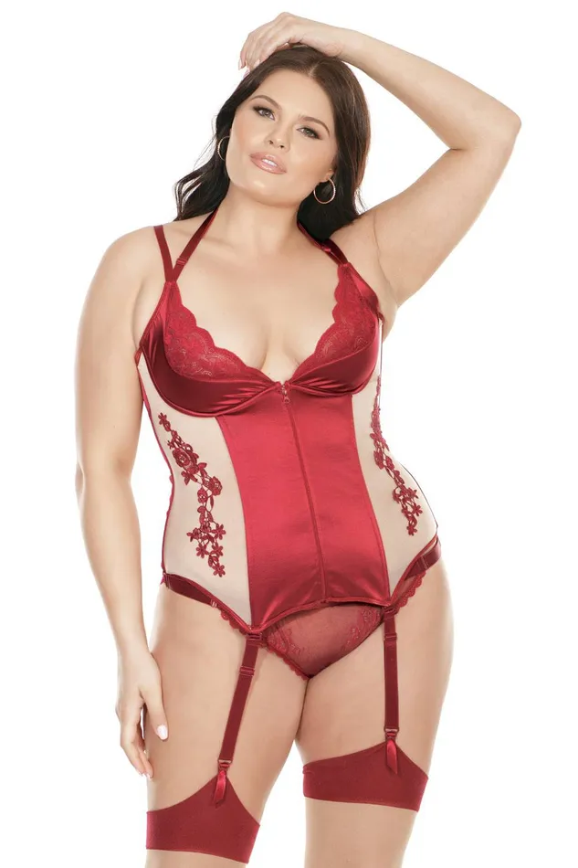 Coquette Vibrators Coquette 7225 Bustier Merlot