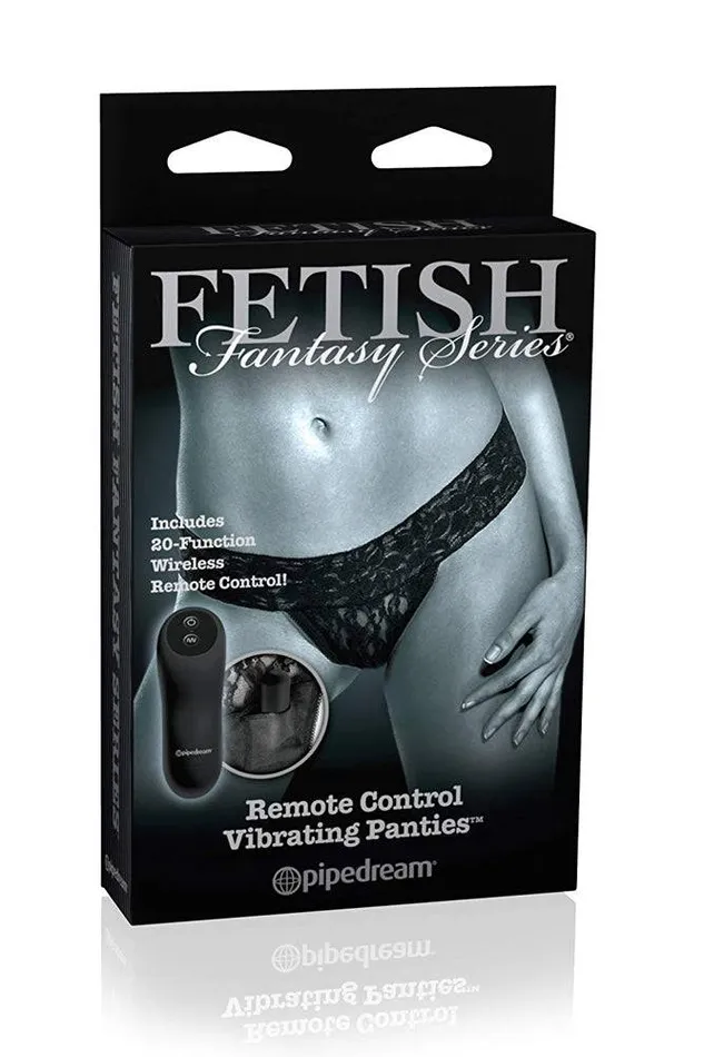 Couples Pipedream Pipedream Fetish Fantasy Limited Edition Remote Control Vibrating Panties Black