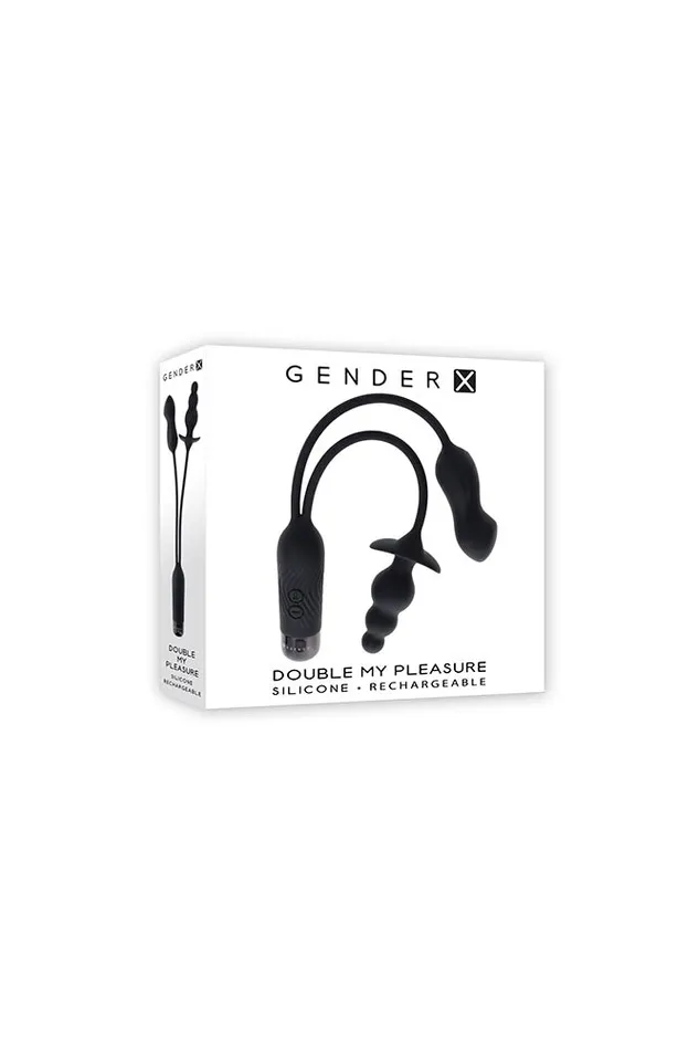 Gender X Double My Pleasure Mini Vibe Plug Black Evolved Anal