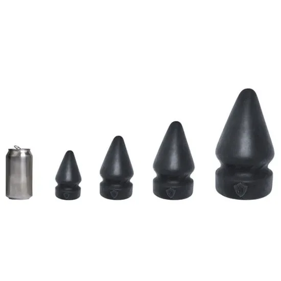 Platinum Silicone Series Anal Platinum Liquid Silicone Stretcher Ripper 6 Inch Black