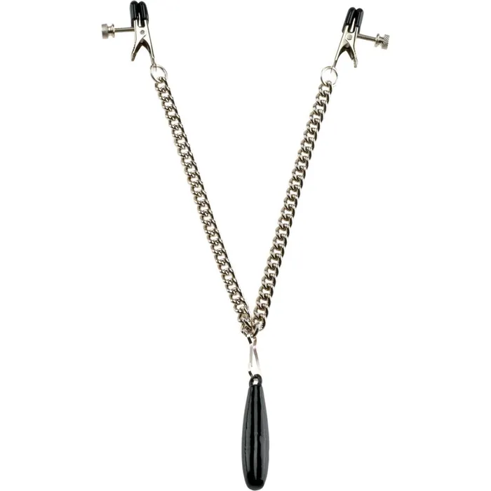 SPARTACUS Female Sex Toys Spartacus Broad Tip Nipple Clamps With Removable Weight
