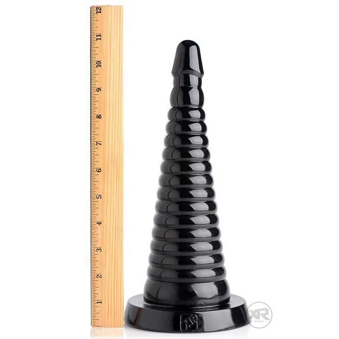 Master Series Giant Ribbed Anal Cone Male Sex Toys