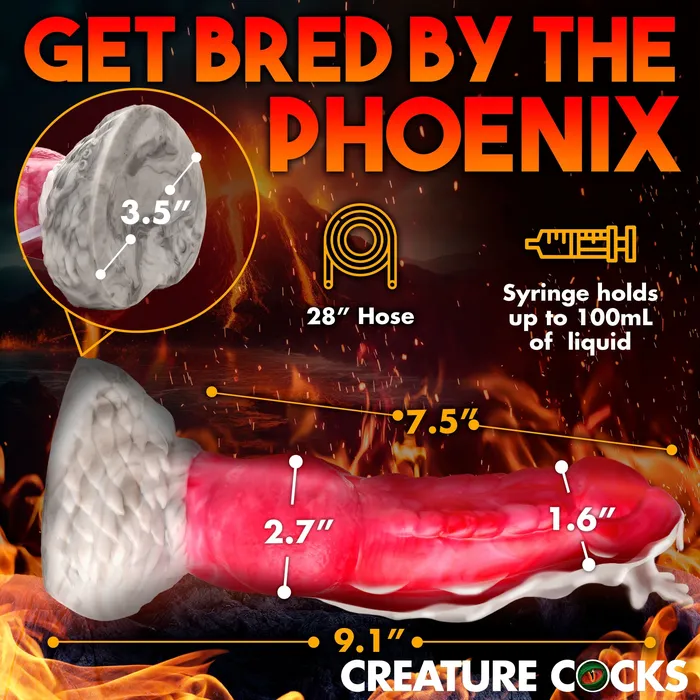 Resurrector Phoenix Squirting Silicone Dildo Creature Cocks Dildos