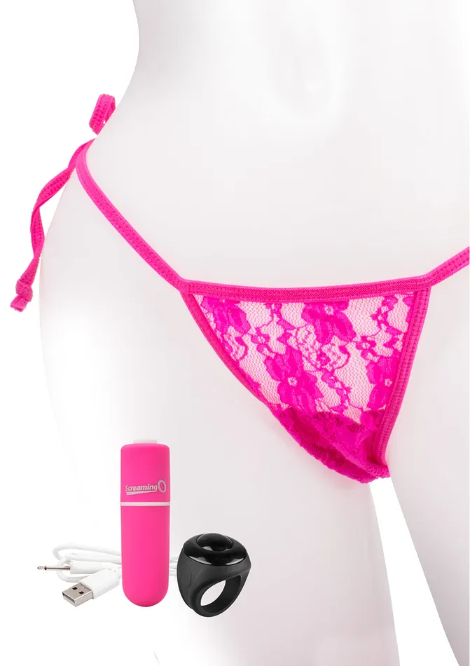Screaming O Vibrators My Secret Charged Remote Control Panty Vibe Pink