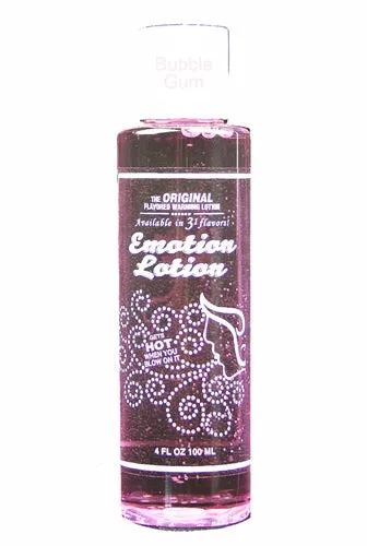 Vibrators Emotion Lotion Emotion Lotion Bubble Gum 4 Fl Oz