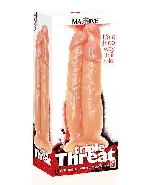 Dildos Icon Brands INC Triple Threat 3 Cock Dildo