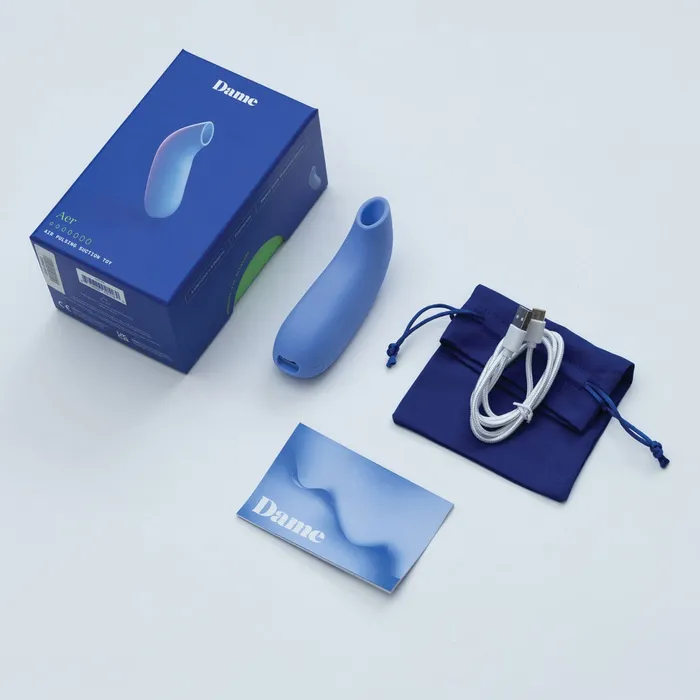 Female Sex Toys Dame Dame Aer Air Pulsing Suction Toy Clitoral Air Stimulator