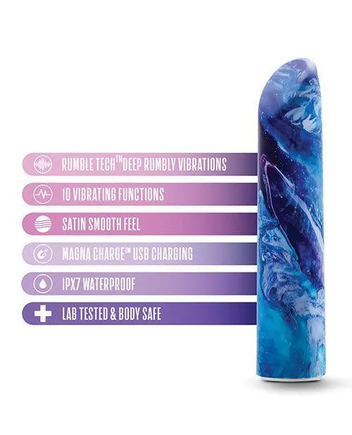Vibrators Blush Novelties Blush Limited Addiction Mesmerize Power Vibe Azure