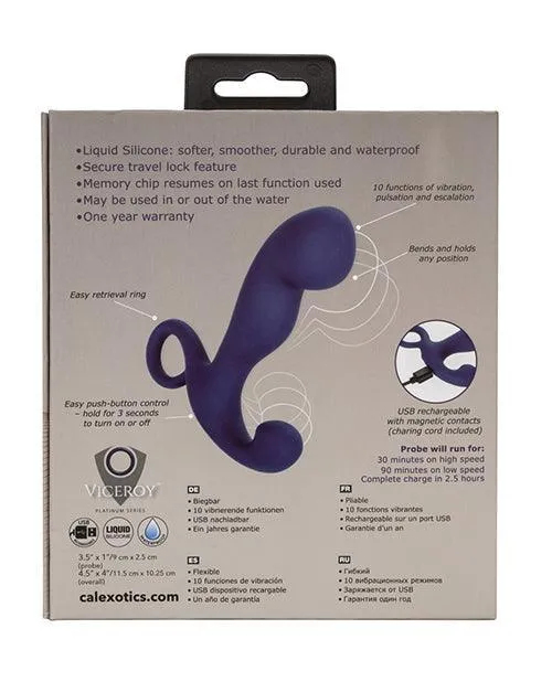 Viceroy Rechargeable Command Probe Navy California Exotic Novelties Anal
