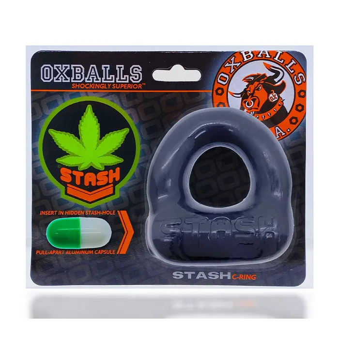 Anal Blue Ox Designs Oxballs Oxballs Stash Cockring with Aluminum Capsule Insert Black Anal Blue Ox Designs Oxballs Oxballs Stash Cockring with Aluminum Capsule Insert Black
