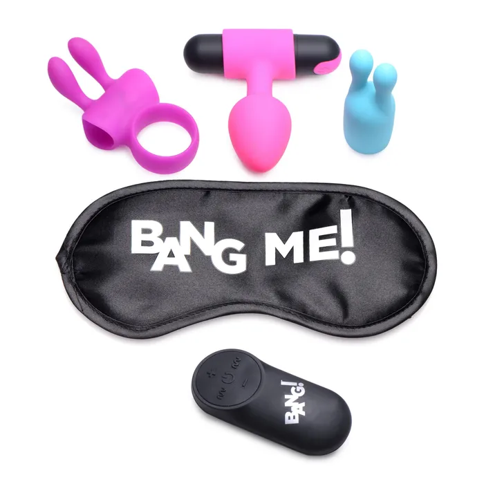 BANG Couples 28X Birthday Sex Kit CRing Plug CStim Bullet Blindfold