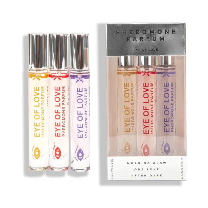 Eye of Love Attract Him Pheromone Parfum 3Piece Set 10 ml AR Naturelles Inc Eye of Love Dildos