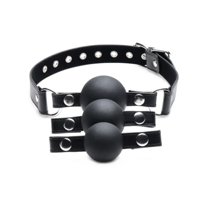 Male Sex Toys Strict Interchangeable Silicone Ball Gag Set