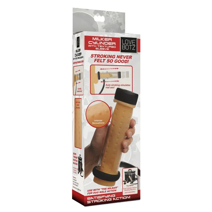 Male Sex Toys The Milker Milker Cylinder with Textured Sleeve