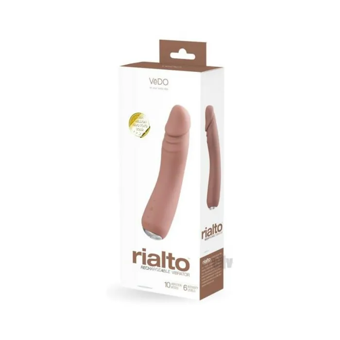 Savvy Co Vedo Rialto Rechargeable Vibe Mocha Vibrators