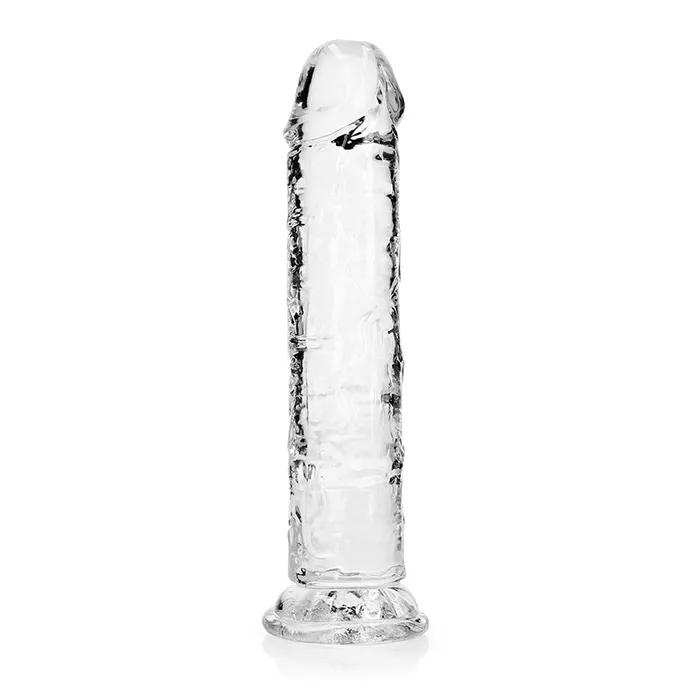Shots America LLC Dildos RealRock Crystal Clear Straight 8 in Dildo Without Balls Clear