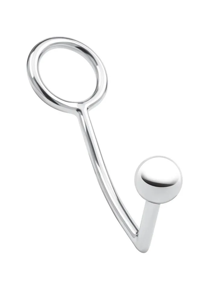 Blue Line CandB Gear Male Sex Toys Blue Line Anal Hook and Cock Ring 45mm Stainless Blue Line CandB Gear Male Sex Toys Blue Line Anal Hook and Cock Ring 45mm Stainless