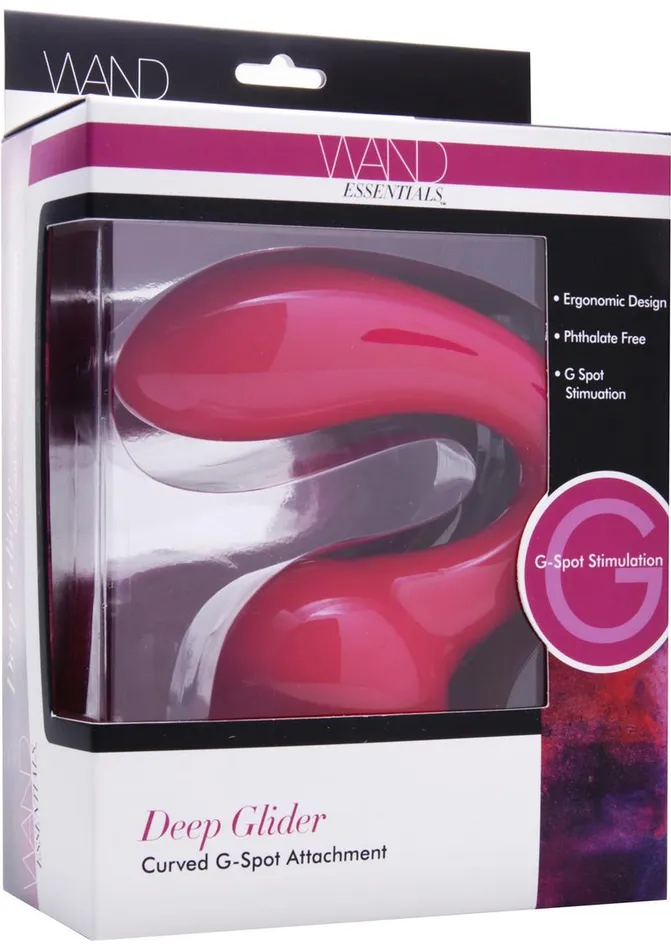 Female Sex Toys Wand Essentials Deep Glider Curbed GSpot Attachment Wand Essentials
