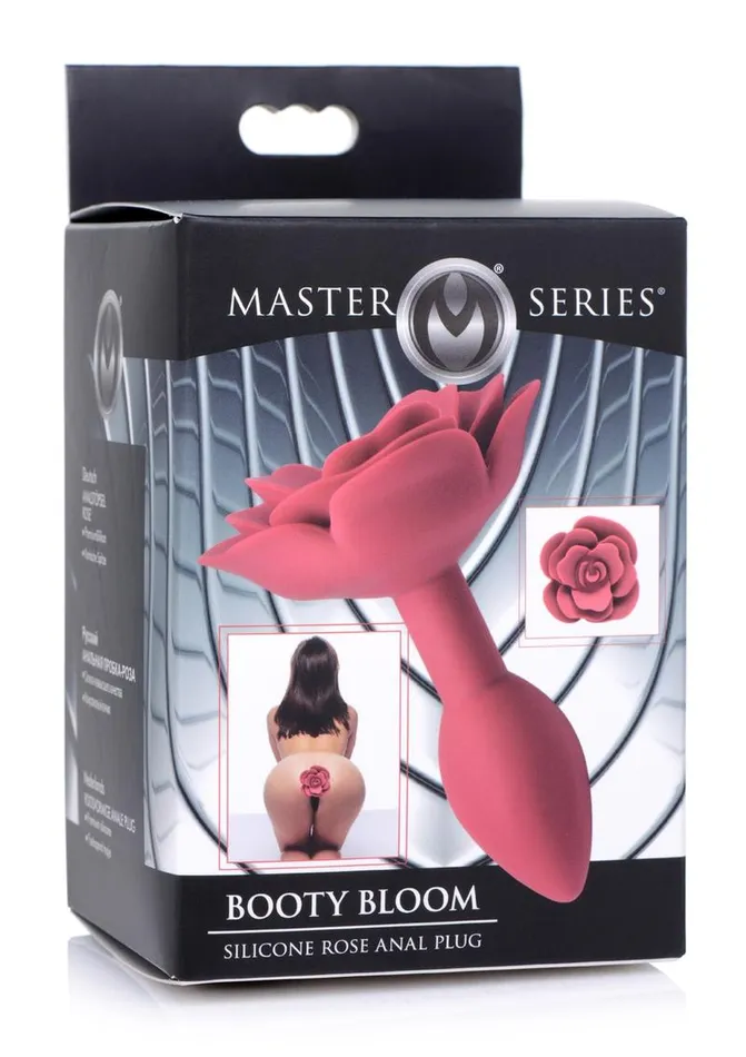Male Sex Toys Master Series Master Series Booty Bloom Silicone Rose Anal Plug