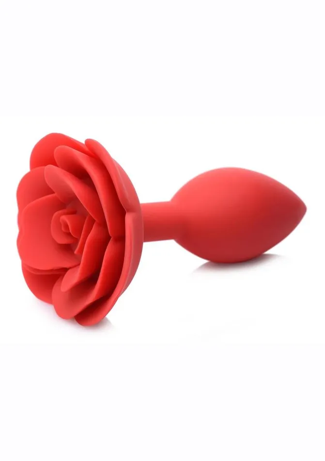 Male Sex Toys Master Series Master Series Booty Bloom Silicone Rose Anal Plug