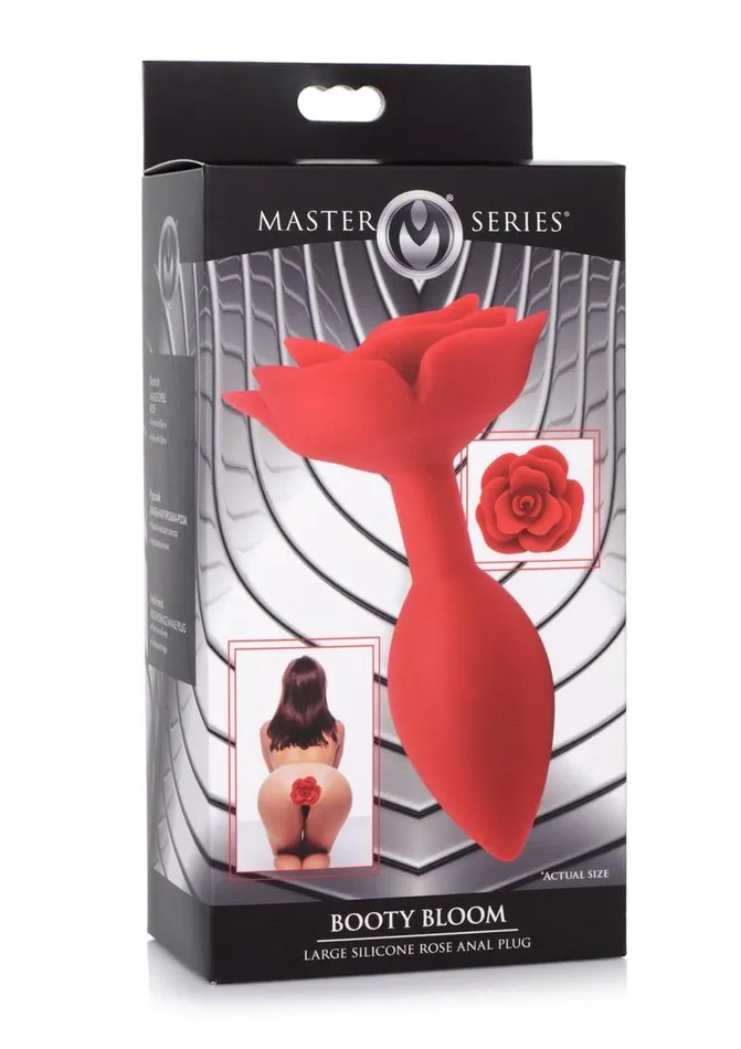Male Sex Toys Master Series Master Series Booty Bloom Silicone Rose Anal Plug