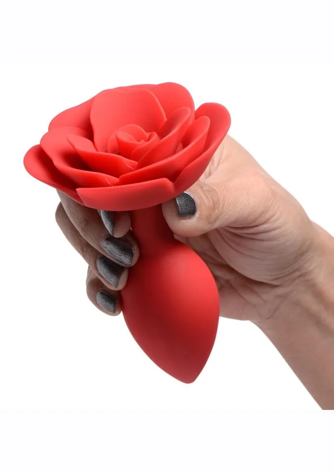 Male Sex Toys Master Series Master Series Booty Bloom Silicone Rose Anal Plug
