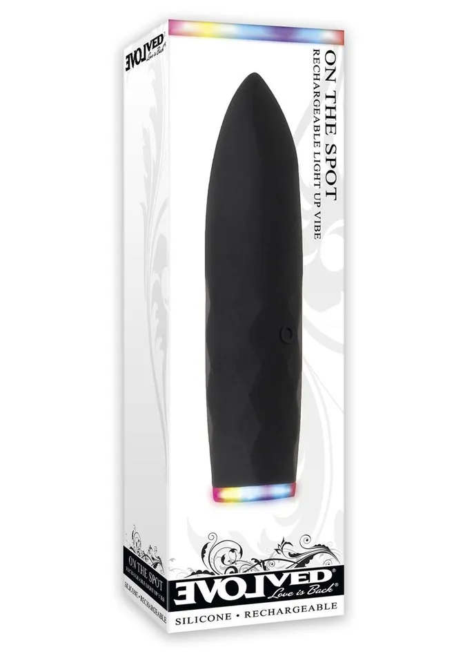 On The Spot Rechargeable Silicone Light Up Bullet Vibrator Evolved Female Sex Toys