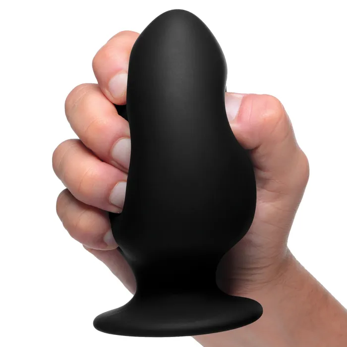 SqueezeIt Anal SqueezeIt Squeezable Silicone Butt Plug Black Large