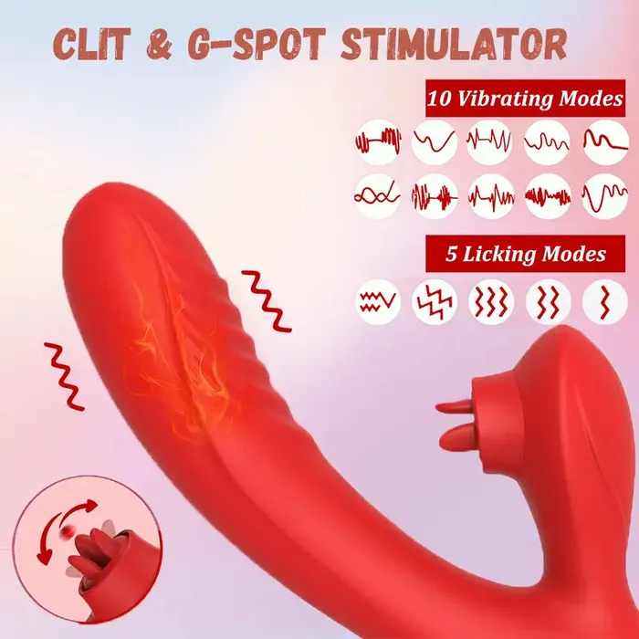 Triple Leaf Tongue Lick Vibrator Inyarose Vibrators