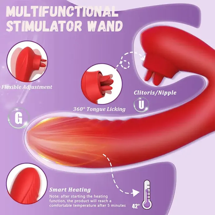 Triple Leaf Tongue Lick Vibrator Inyarose Vibrators