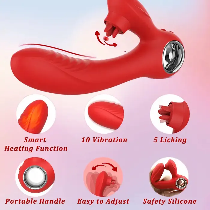 Triple Leaf Tongue Lick Vibrator Inyarose Vibrators