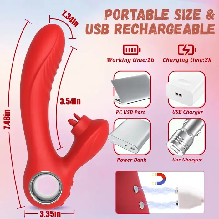 Triple Leaf Tongue Lick Vibrator Inyarose Vibrators